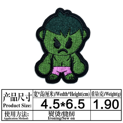 New Iron Man embroidery cloth stickers Marvel patch stickers cartoon computer embroidery chapter anime character embroidery label ironing