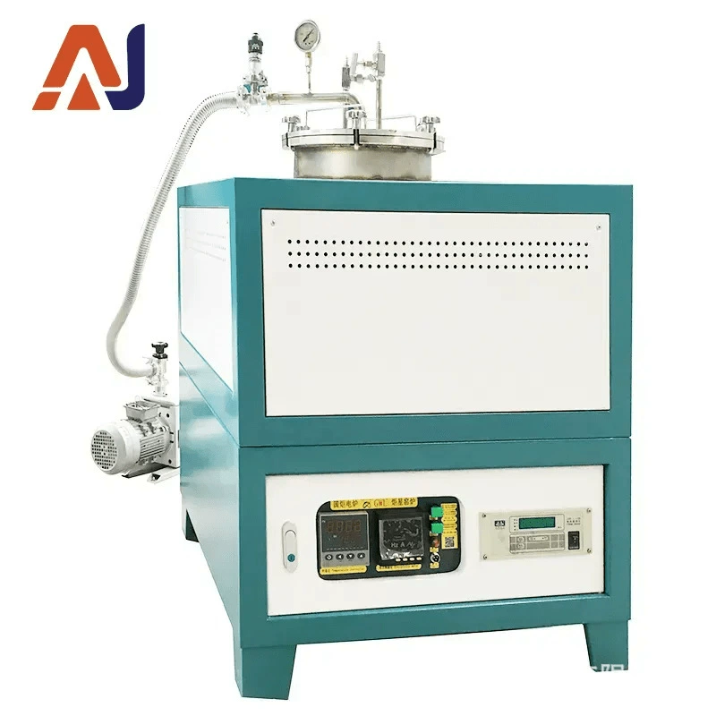 Вакуумная атмосферная печь на 1200 градусов, лабораторная высокотемпературная электрическая печь, муфельная печь, небольшая предварительно вакуумная печь сопротивления