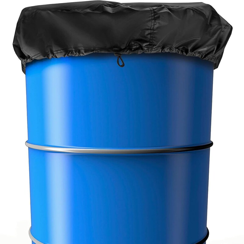 Amazon's Best-Selling Waterproof, Windproof and Mosquito-Proof 55-Gallon Drum Cover Is Suitable for Most Buckets and Trash Cans