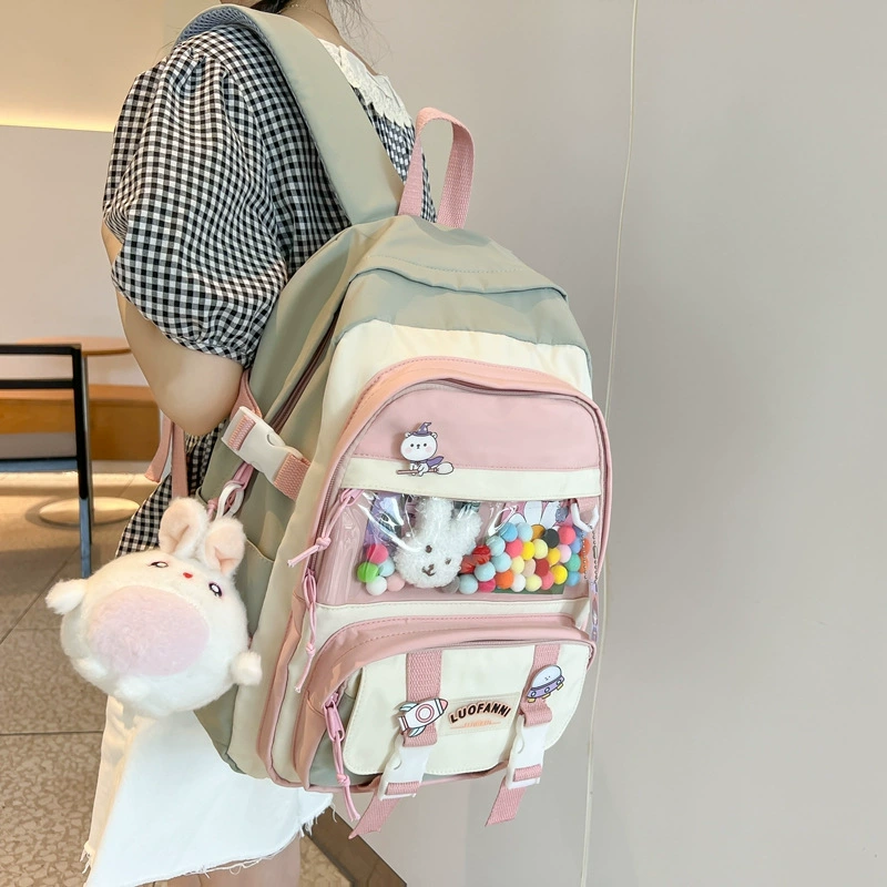 Capacious backpack, school bag, brand fashionable shoulder bag, wholesale, 2023, Korean style