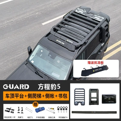 Travel Rack, Roof rack - roof-platform-ladder-school-bag-side-account