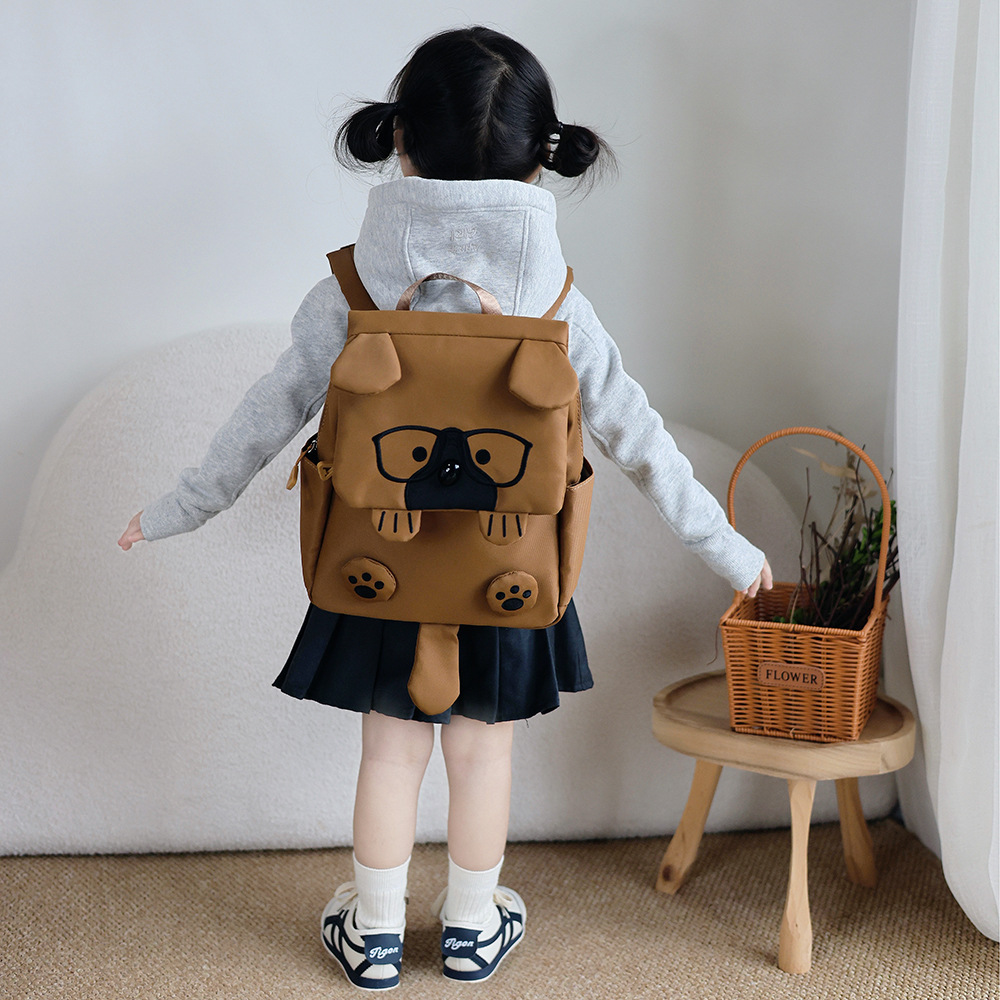 Nuevas mochilas para niños de dibujos animados lindas gafas perros niñas y niñas mochilas para niños de jardín de infantes mochilas de moda