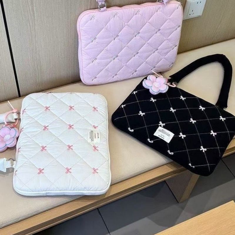 Korean ins girly style apple laptop bag ipad 11inch protective case Japanese and Korean style Oxford fabric