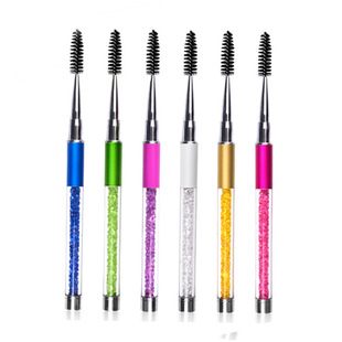 Factory Nail Art Pen Wholesale Makeup Tools Eyelash Brush Comb Eyelash Roll Eyelash Comb Makeup Brush with Drill Eyebrow Brush