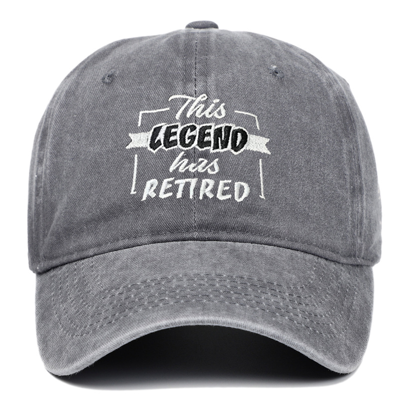 国境を越えた欧米アマゾンの新型this legend has retired刺繍野球帽復古水洗い|undefined