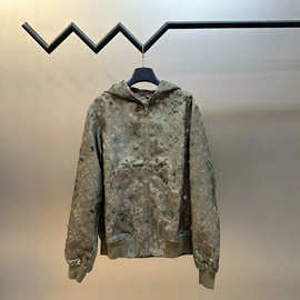 original quality暗纹提花满印男士连帽夹克风衣men jacket
