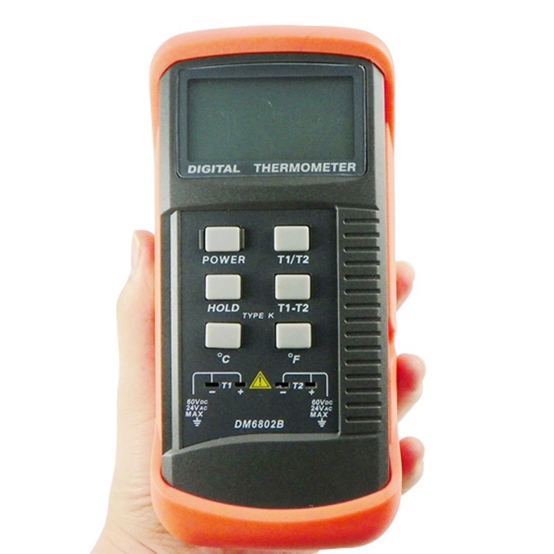 Контактный термометр Xinbao DM-6802B двухканальный термометр DM6802B цифровой термометр