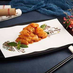 Factory Direct Supply of Artistic Conception Paper Dishes, Calligraphy and Ink Painting Art Pad Paper, Food-grade Decorative Dishes, Artistic Conception Placemat Paper