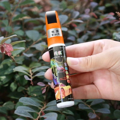 Car Paint Touch-Up Pen in Silver Gray, White, and Black Colors for Scratch Repair, Paint Scratch Removal, and Scratch Repair Liquid (Avtomobil boya qələmləri) - pure-black-car-touch-up-pen
