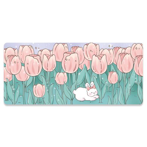 Original flower mouse pad oversized cute cartoon ins laptop keyboard pad office study desk pad for women