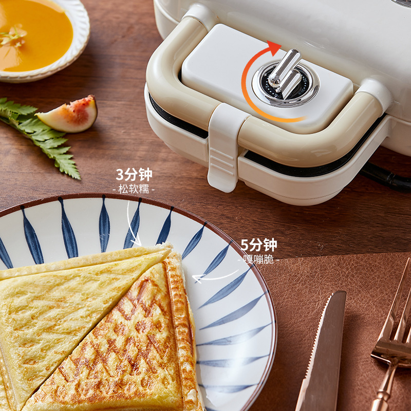 亿德浦 Household -time multi -functional Walf Cake Light Food Machine Small Bread Machine Double Disk Sandwich Breakfast Machine
