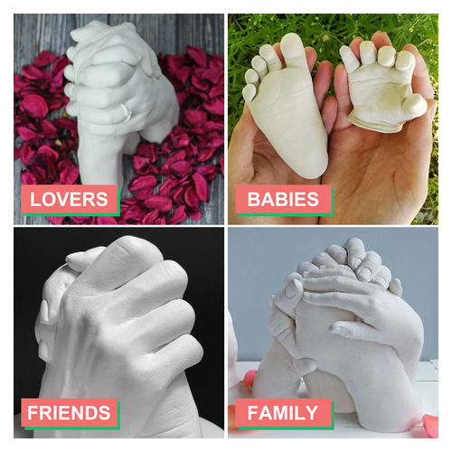 JUE-FISH 3D Hand Model Powder DIY 3D Cloning Powder Mother’s Day Valentine’s Day Surprise Gift