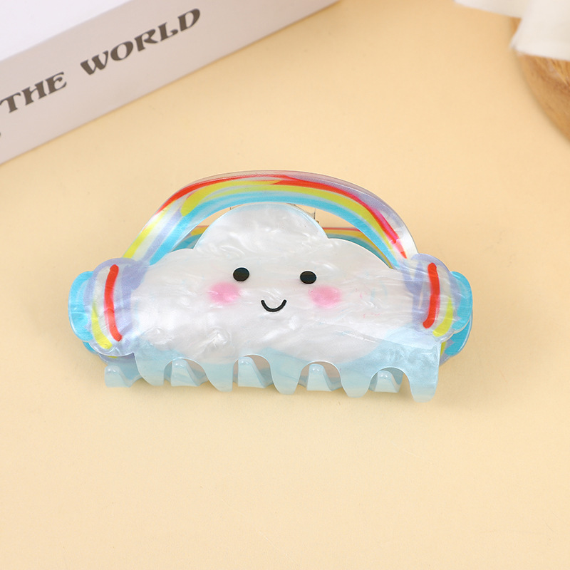 Hair Claws Hair Accessories Type 1 Piece Quantity Cute Women's Cartoon Flower Arylic Hair Claws