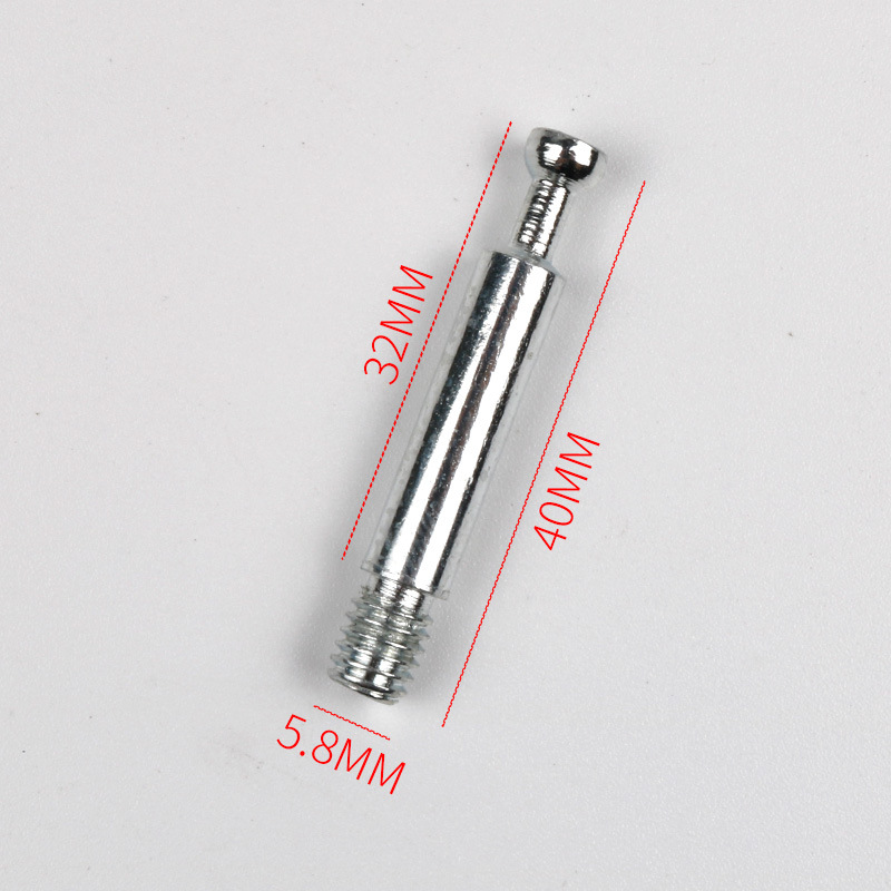 Suministro directo de fábrica conector tres en uno engrosada cerradura excéntrica rueda ropa gabinete de montaje rápido Rod conector dos en uno