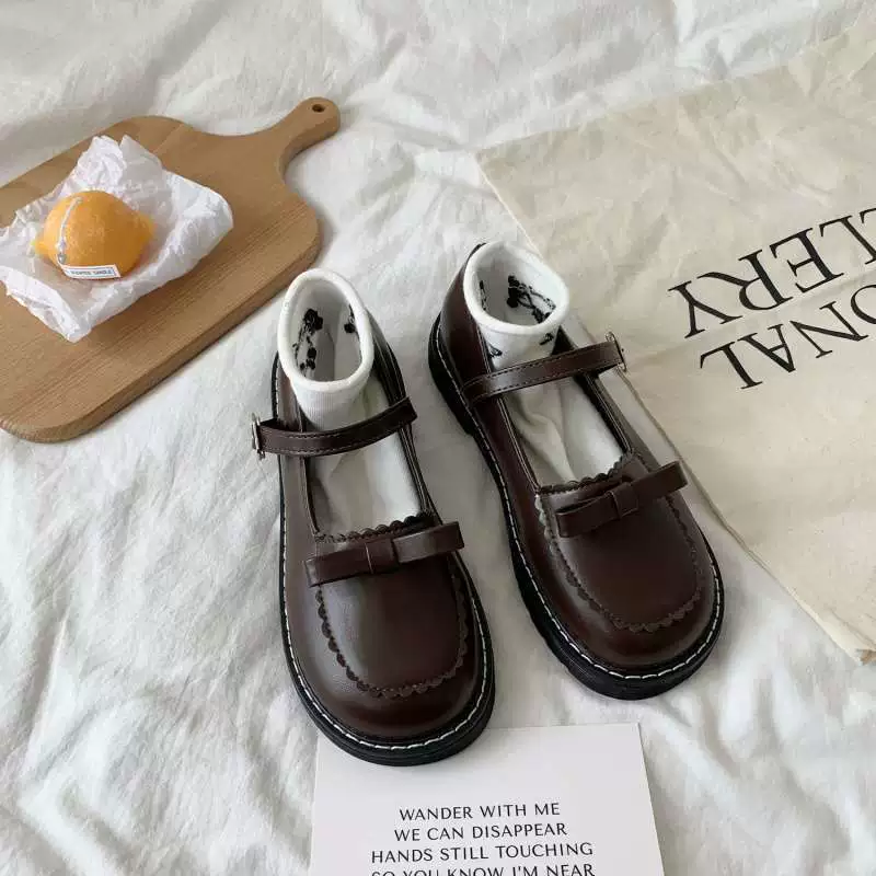 Маленькие кожаные туфли Мэри Джейн с милым бантом для женщин, универсальные мягкие туфли в корейском стиле для девочек, туфли Лолиты jk, летние туфли в японском стиле, тонкий стиль
