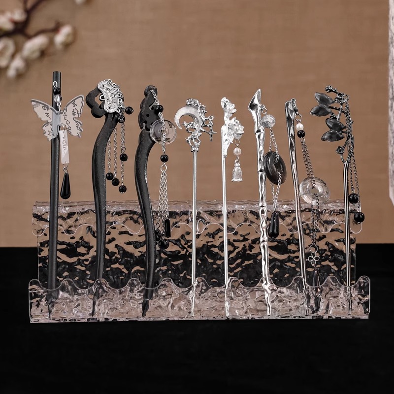 Ruyi Ping An Lock Horquilla Mujer Sensación avanzada Nueva horquilla china Estilo antiguo Cheongsam Horquilla de madera Horquilla Hanfu