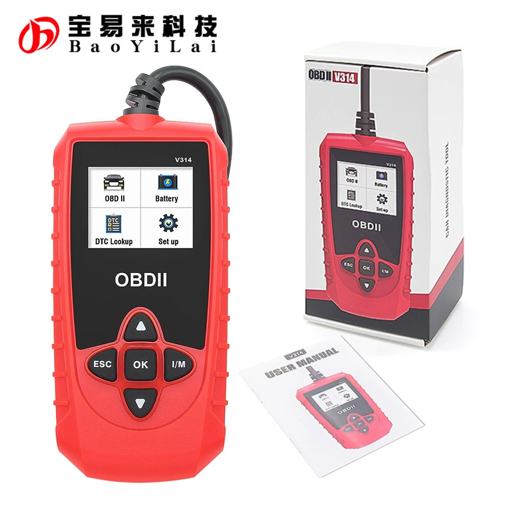 V314 OBD EOBD автомобильный диагностический инструмент автомобильный портативный удобный детектор