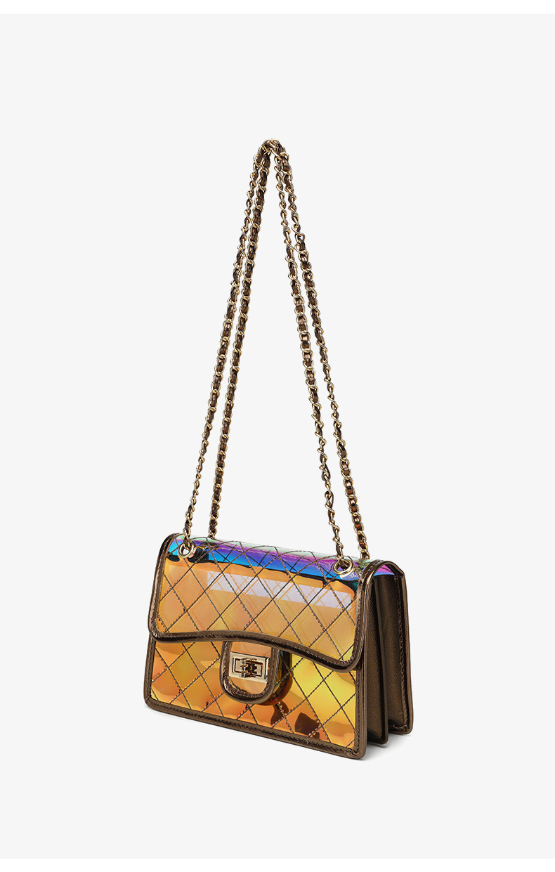 Nuovo dional cross jelly per le donne, filo da ricamo alla moda con griglia di diamanti trasparenti, piccola catena francese da spiaggia_voghion.com