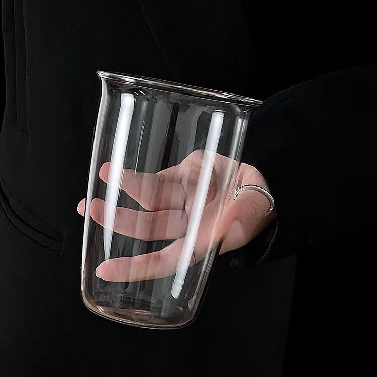 冰美式拿铁咖啡杯ins风玻璃杯网红简约水杯牛奶杯饮料果汁|undefined
