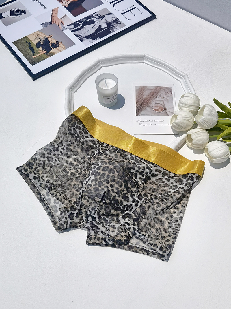 25413-남성용 라이트 레오파드 프린트