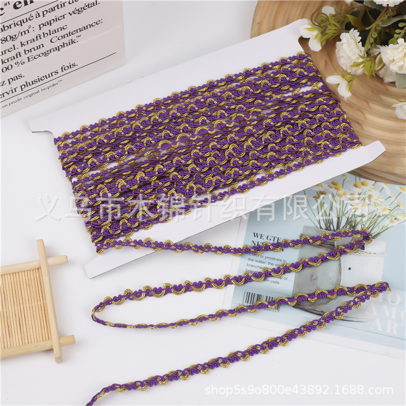 Exquisitos accesorios de encaje de Phnom Penh multicolor, accesorios de bricolaje para decoración de ropa y artesanías