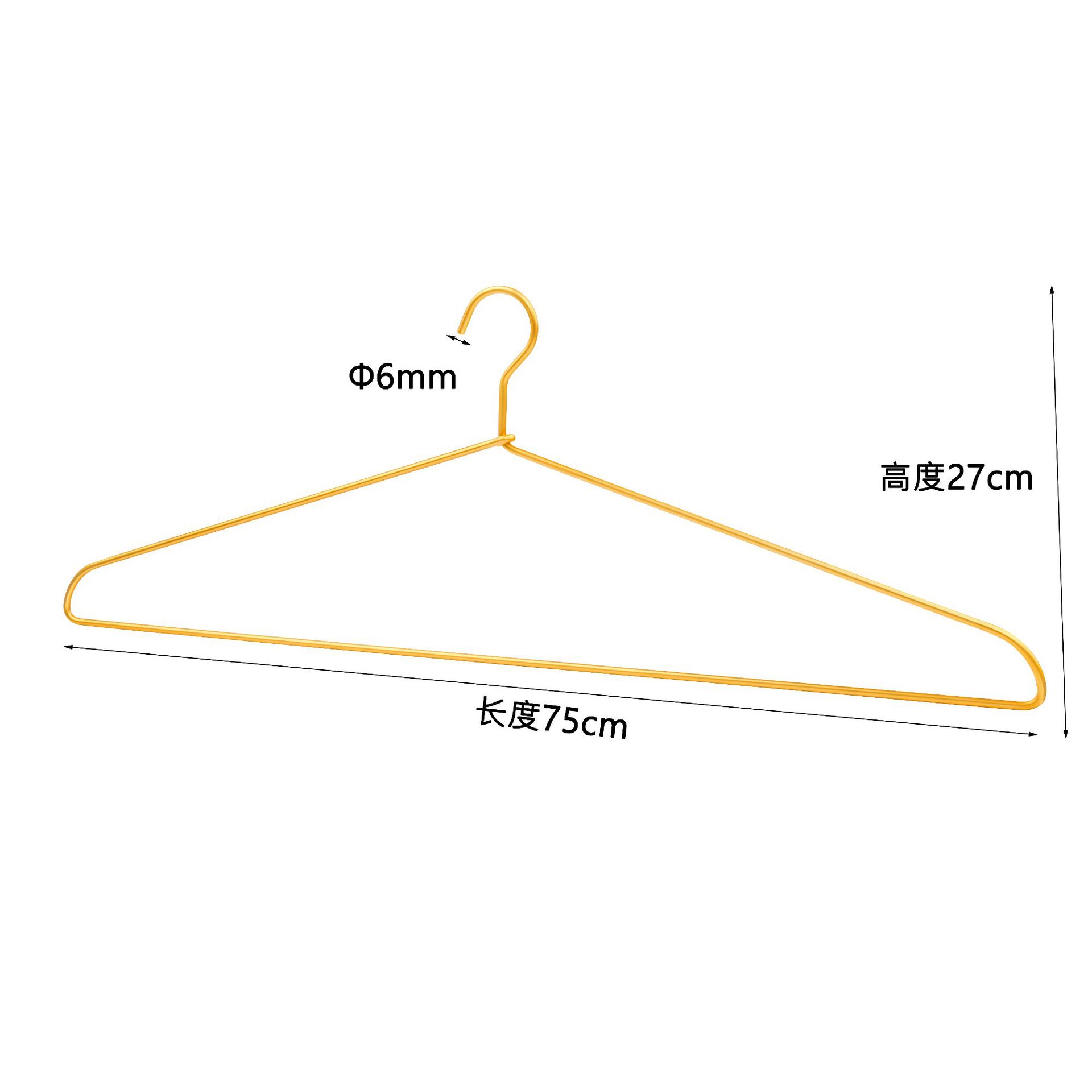 Percha de aluminio no impresa pantalones de secado de metal pantalones de rack clip percha de aleación de aluminio sin costura ropa gruesa antideslizante soporte ventas directas de fábrica