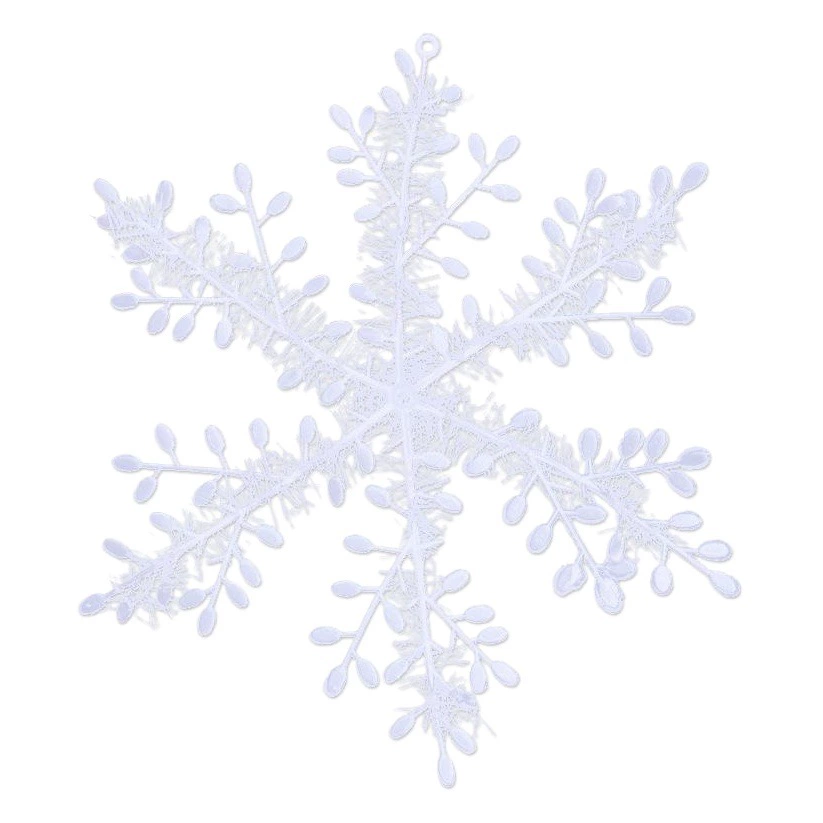 В наличии Оптовая Внешняя торговля Горячие 11 см пластиковые рождественские снежинки кулон елочные украшения поставки 1 упаковка из 3 штук