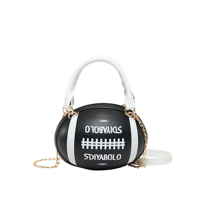 Bolsas de fútbol personales 2025 primavera nuevo paquete blando japonés personales letras de contraste de color tendencia de moda crowdsourcing
