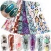 Cross -border new nails sticker ins 10 bags and animal pattern snake pattern leopard pattern transfer stickers nail