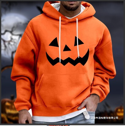 Halloween Men's Patterned Hoodie Pumpkin Print Classic Casual 3D Pullover Festive Fashion Hoodie Halloween Men's Patterned Hoodie Pumpkin Print Classic Casual 3D Pullover Festive Fashion Hoodie