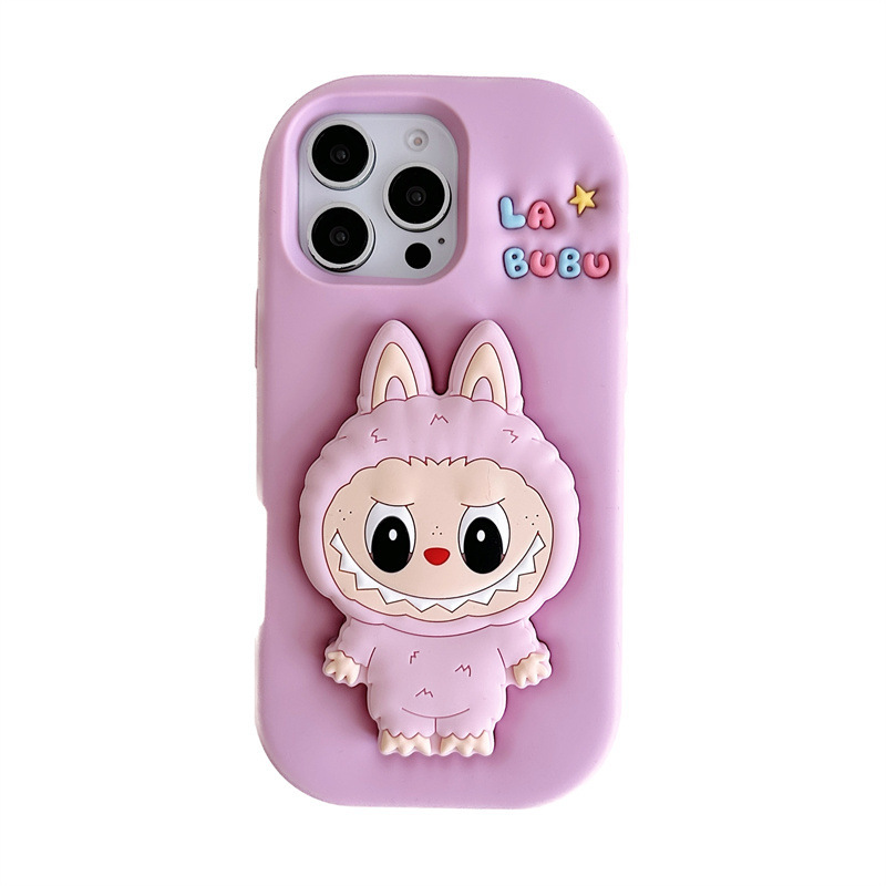 卡通支架拉布布iPhone14/13适用11苹果17/16/15PROMAX手机壳12套|undefined