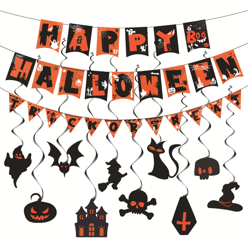 ハロウィーンのハニカムボールは魔女のクモのデパートの店のショーウインドーの幽霊の日の雰囲気を飾って雰囲気のメーカーの直接販売を飾ります。|undefined