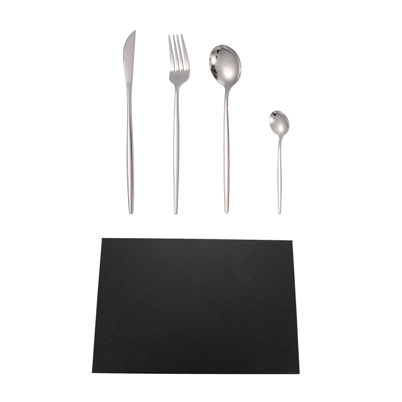 葡萄牙不锈钢餐具套装创意镀钛西餐牛排刀叉勺子礼品定制加工|ms