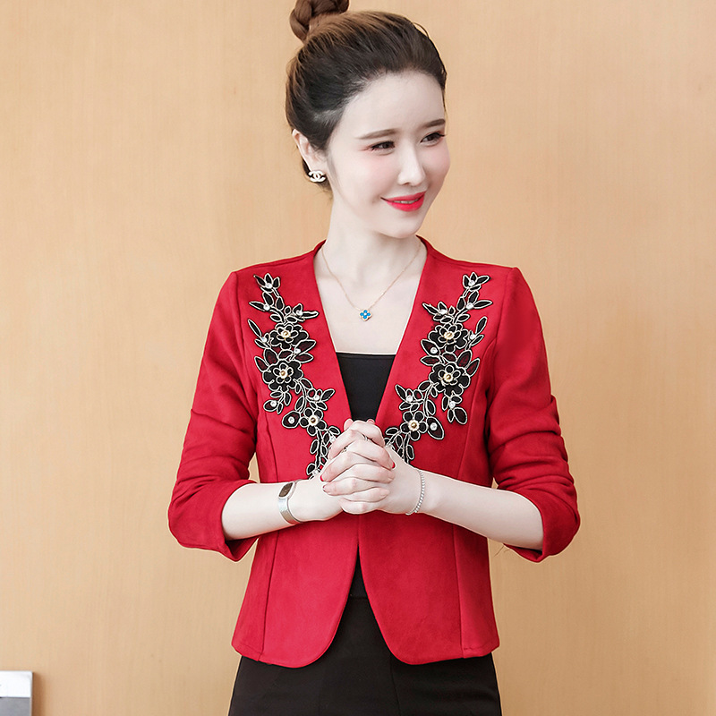 Short Chanel style coat Women's Western style cheongsam dress shawl cardigan trendy autumn and winter women's small suit outer wear