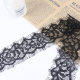 Black Lace Hollow Eyelash Lace Lace Double Eyelash Underwear Dress Sleeve Lace Accessories