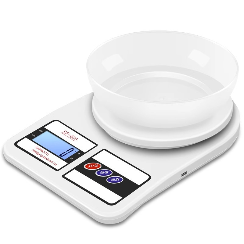 Balanza digital doméstica de precisión, balanza pequeña de 10kg, balanza de peso en gramos, balanza para hornear en cocina, balanza comercial para alimentos sf400