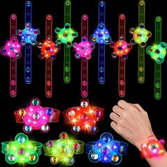 クロスボーダー热い贩売爆発的な発光ジャイロブレスレットストレス解消フラッシュLED腕时计子供パーティーおもちゃ小さなギフト