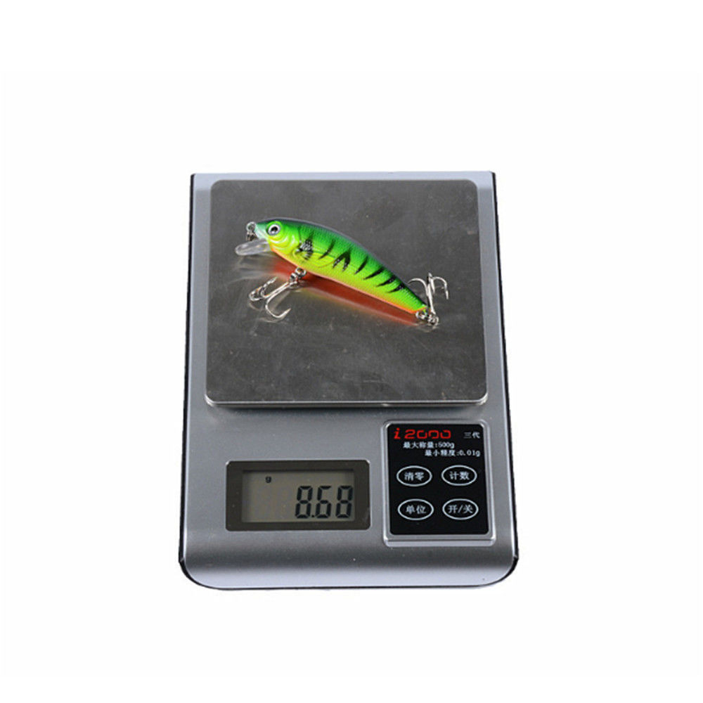 Sinking Minnow Lures Shallow Diving Minnow Baits Bass Trout Fresh Water Fishing Lure