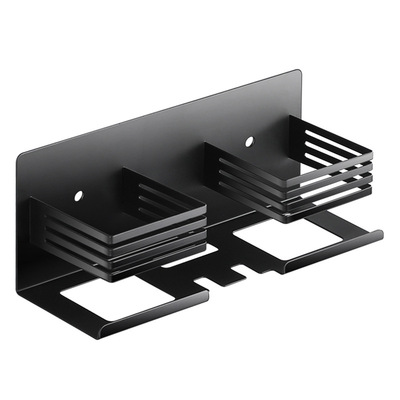 不锈钢方杯挂墙牙膏杯架免钉卫生间牙刷收纳漱口壁挂式牙刷置物架