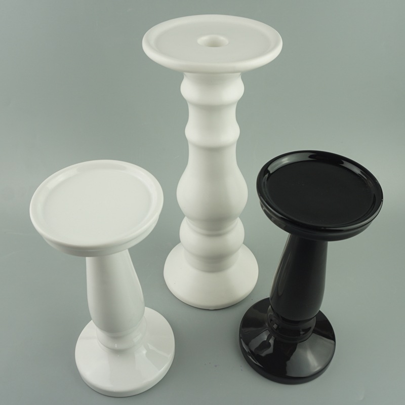 Ventas transfronterizas candelería de cerámica candelería decoración decorativa decoración para el hogar cena candelería aromática geometría candelería