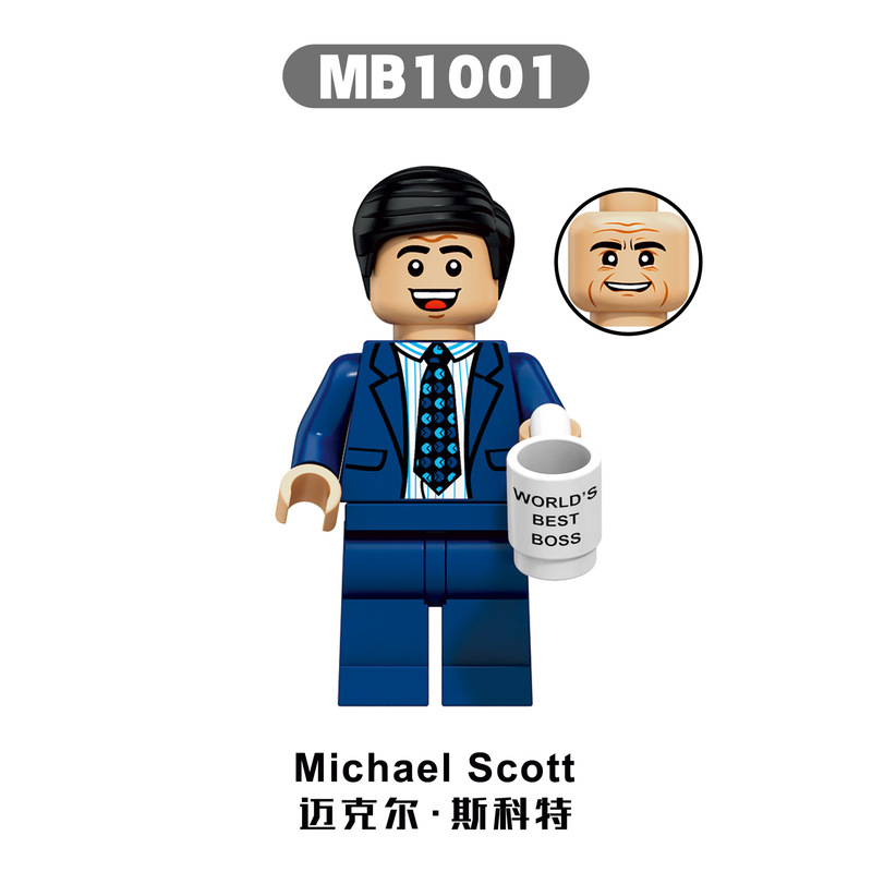 MB1001-MB1005美剧办公室外贸跨境电影系列拼装袋装积木人|undefined