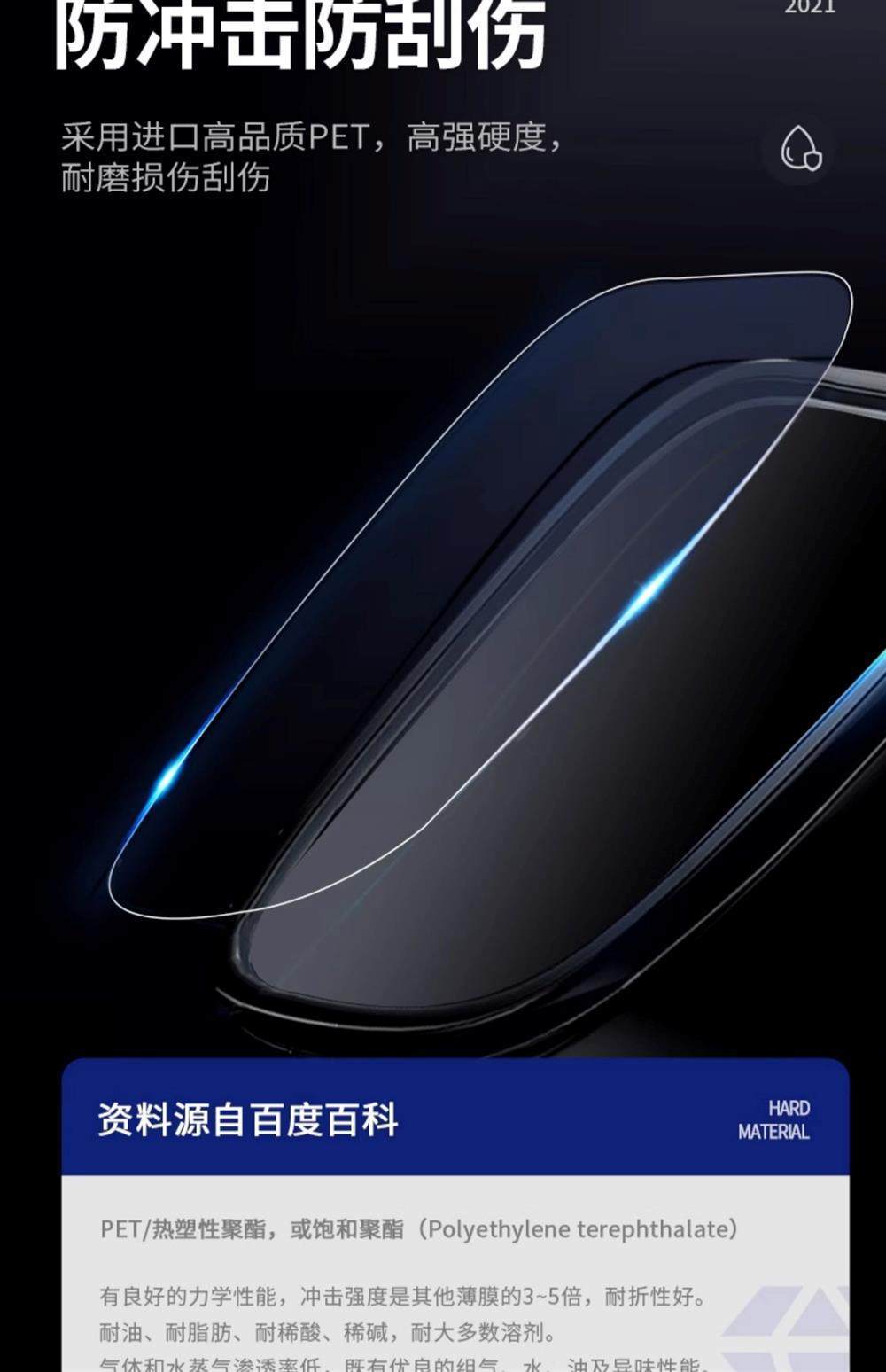 Car Rearview Mirror Rainproof Film, Anti-Fog Reflective Mirror Glass Waterproof Film, Universal Full-Screen Side Window Accessories