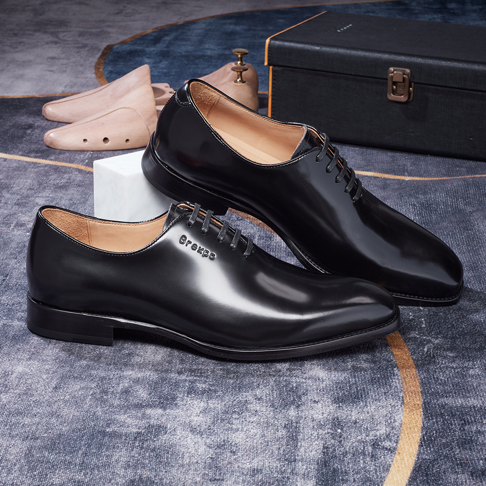 豪华设计原创社交男士皮鞋正装优雅意大利手工真皮鞋底牛津鞋派对