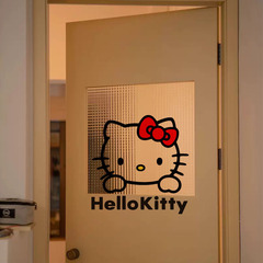 Hellokitty门贴厨房卧室入户门装饰贴可爱卡通浴室凯蒂猫防水贴纸