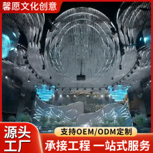 2025新款婚庆法式欧式水晶吊灯蜡烛家居婚礼宴会厅玻璃装饰灯