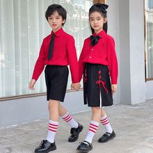 套装小学生红歌儿童毕业班服装大合唱国庆服秋季表演演出服服