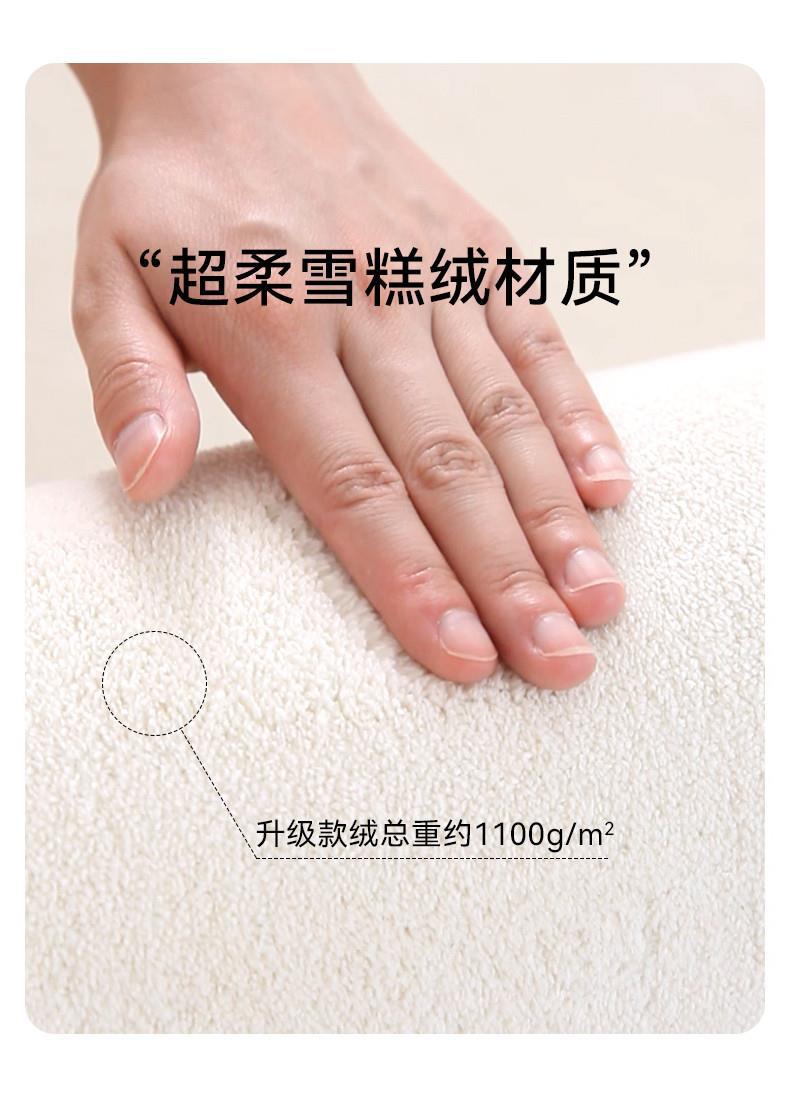 Winter Cream Style Living Room Carpet Thickeneded Plush Accessible Luxury High-End Coffee Table Blanket Pure Color Bedroom Floor Mat Wipeable and Washable
