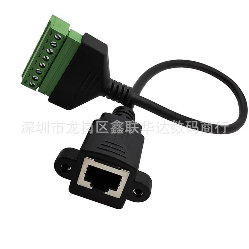 Rj45 Female Socket Solder-Free Extension Cable DIY Project Adapter Extension Cable Broadband Computer Network Cable Port Terminal