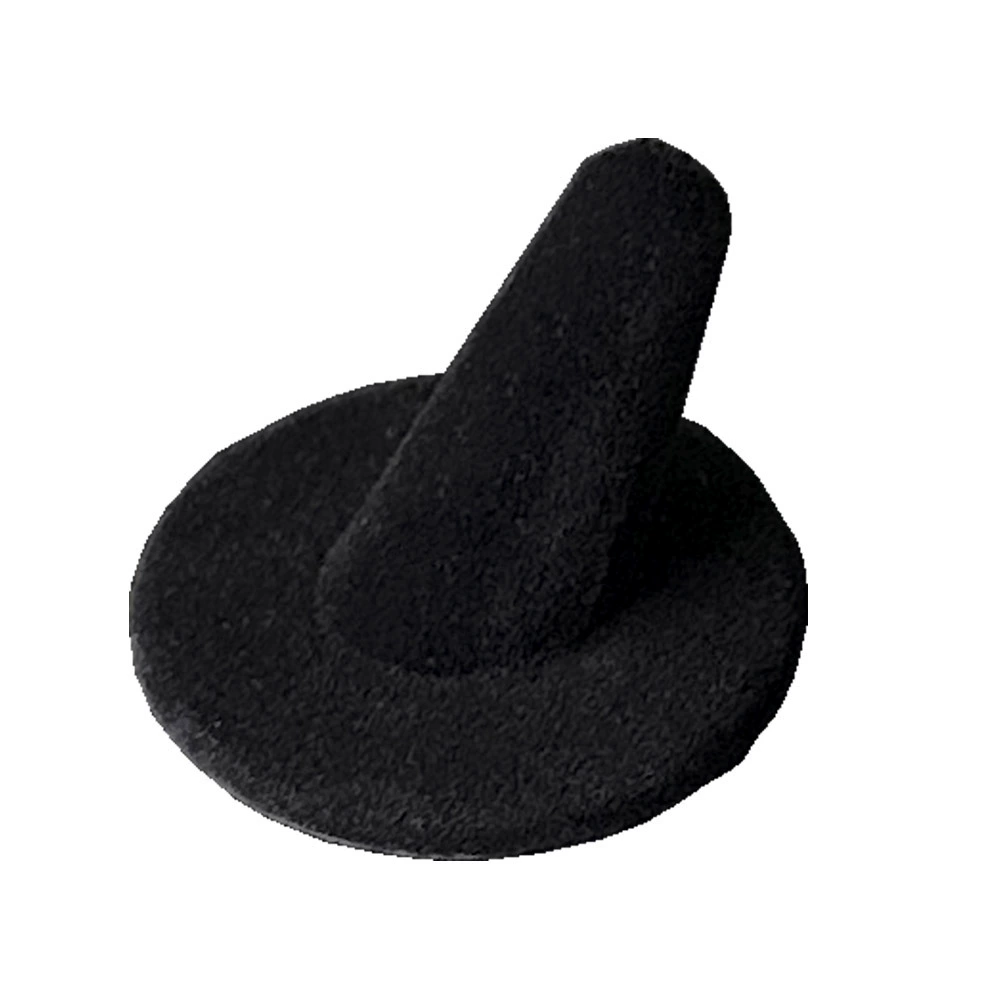 Подставка для одного кольца из черного бархата, подставка для украшений, реквизит для демонстрации ювелирных изделий, высококачественная подставка для колец.