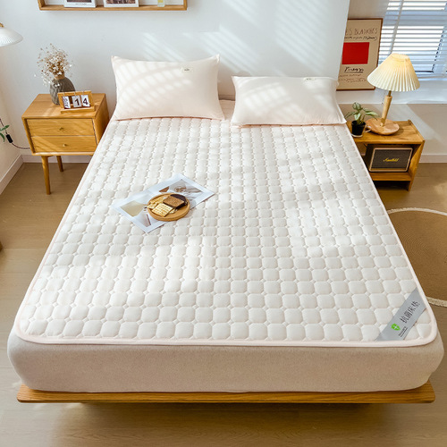 Bed Mattress Soft Pad Household Single Student Dorm Thin Sliding Pad Mattress Protector Summer Memory Foam Protective Pad Anti-Dust Cover